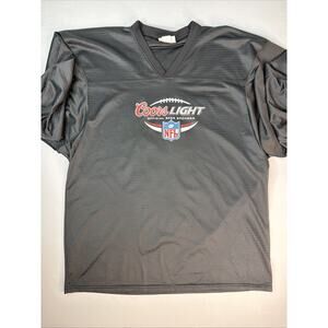 Vintage Coors Light NFL Jersey Men’s 2XL Short Sleeve Pullover Official Sponsore